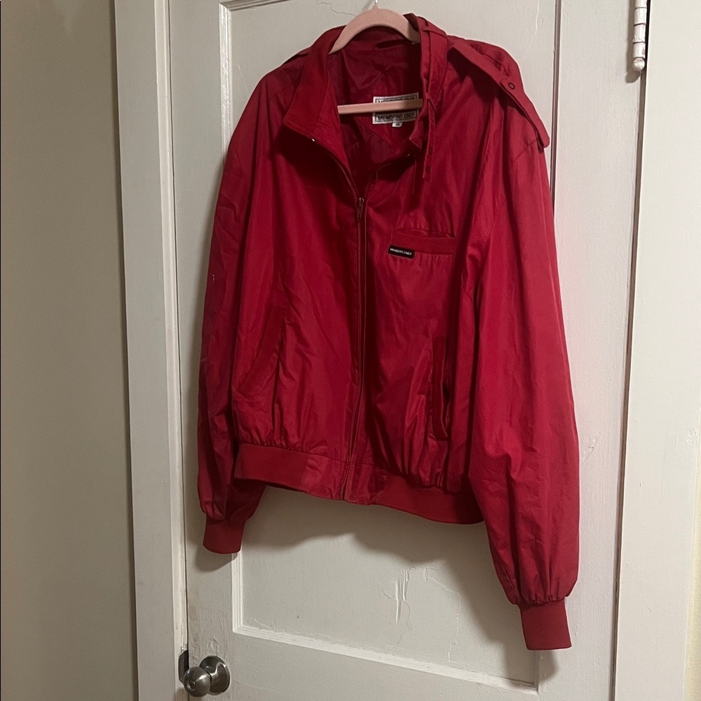 Members Only Red Bomber Jacket